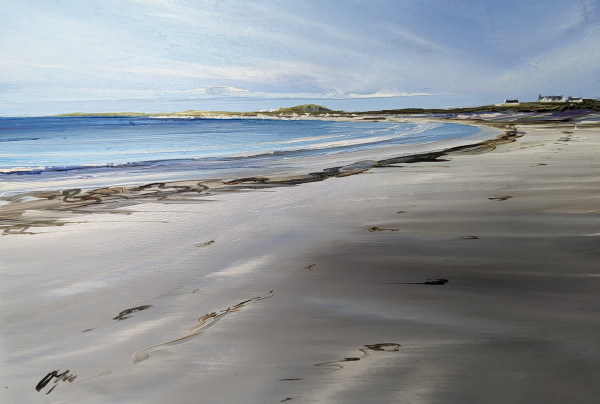 Beach at Low Tide, Balephetrish, Tiree by Allison Young