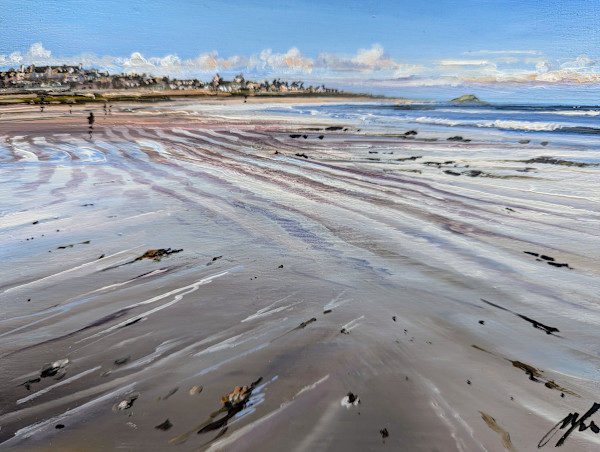 Low Tide Pink Clouds North Berwick by Allison Young