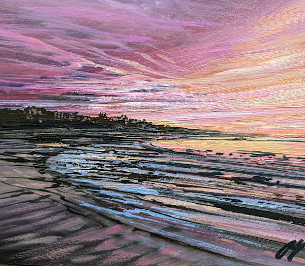 Magenta Sky North Berwick by Allison Young