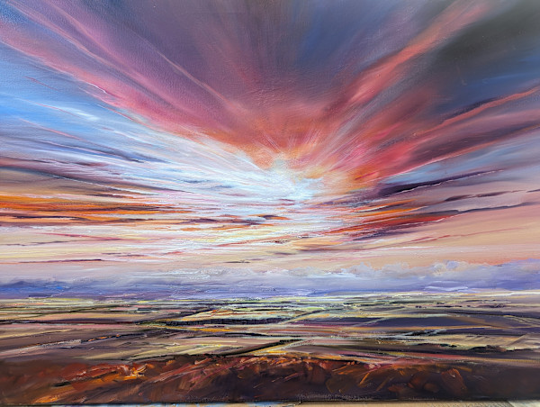 Magenta Sky, Glentress by Allison Young