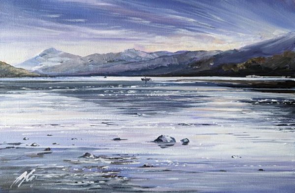 Summer Sky Loch Earn by Allison Young