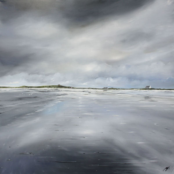 Clouds Reflected, Gott Bay, Tiree, June by Allison Young