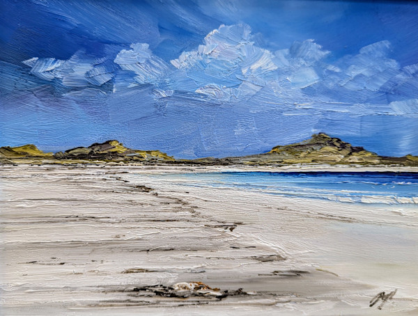 Blue Sky and Clouds, Tiree by Allison Young