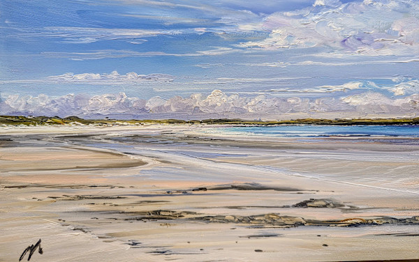 Beach at Crossapol Tiree by Allison Young