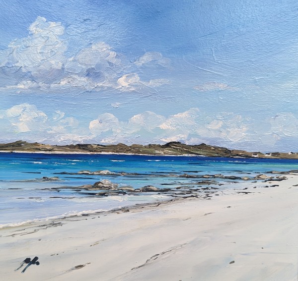 White Cottages Tiree by Allison Young