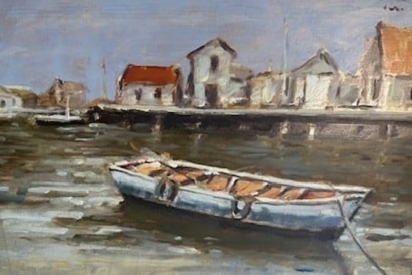 Boat and Houses by Duggie Du Toit