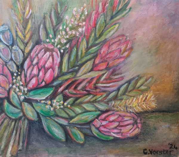 Bouquet of Joy (Protea mix) by Christien Vorster