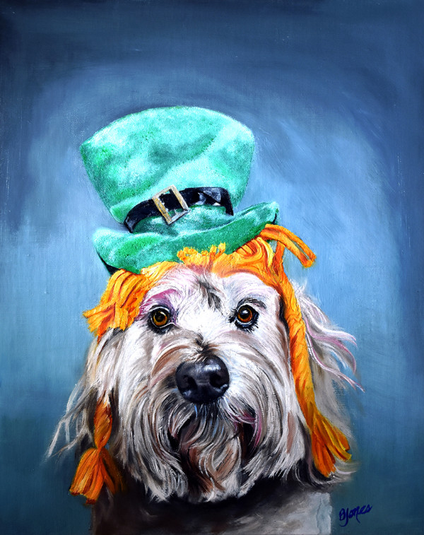 St Patricks Dog by Bobbe Jones