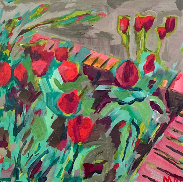 Red Tulips by Marie Kathleen Moone