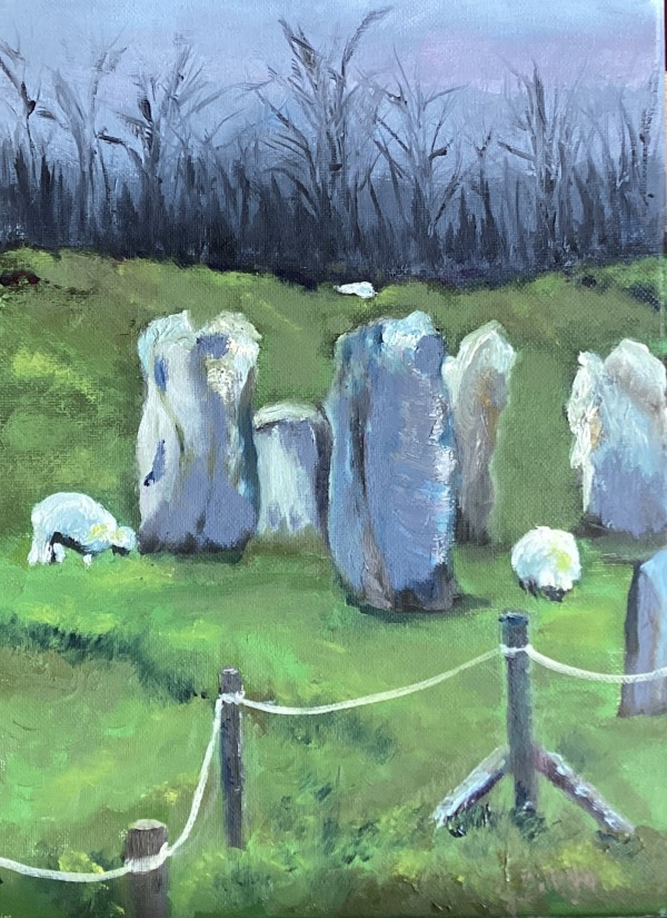 The Stones at Avebury by Janet Gallagher