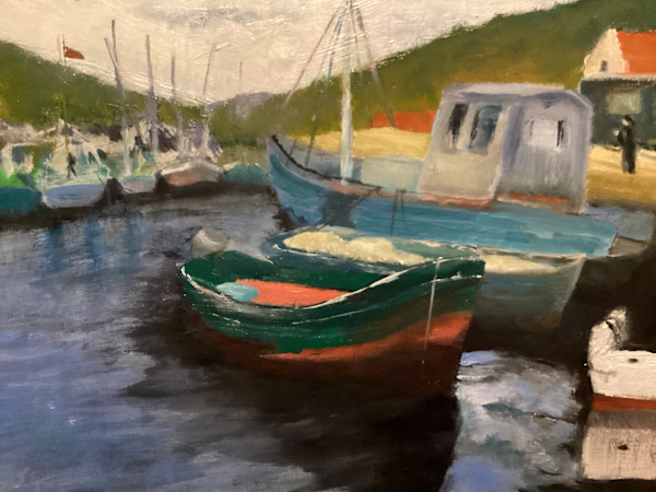 Harbor Boats by Janet Gallagher