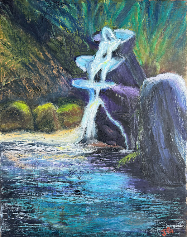 Fountain at Washington Oaks by Janet Gallagher, Image 1.