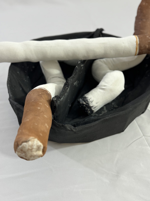I'll Quit Smoking Tomorrow! (Fiber Art) by David Sierra