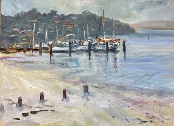 Boats Moored In The Harbour by Catherine Miles