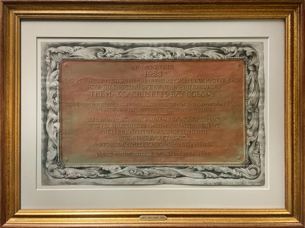 Memorial Tablet for Stage Fort Park by Eric Pape