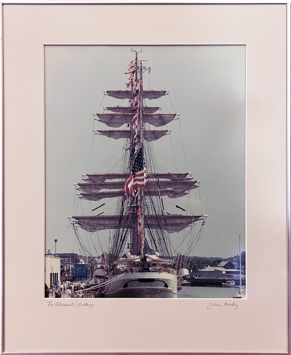 USCG Eagle in Gloucester by Eileen Morley