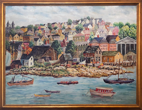 View of City from the Harbor  by Bertha Baxter
