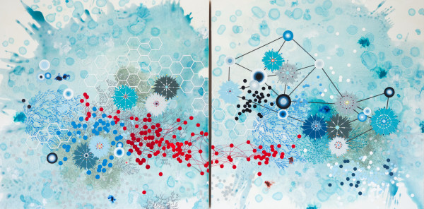 Current (diptych) by Heather Patterson