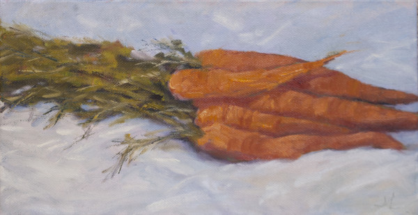 Carrots I (Carrots in Repose) by Jennifer Riefenberg