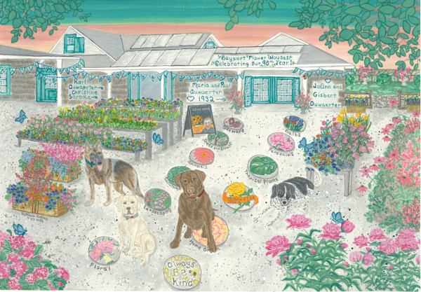 Bayport Flower Houses by Patricia A Kelley