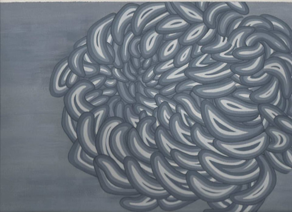 Black Gray Flower by Patricia A Kelley