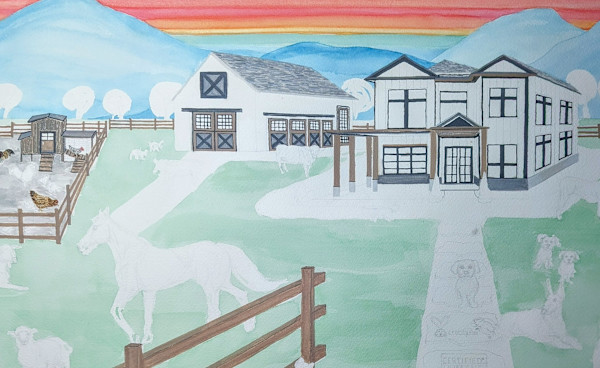 Modern Perspective III, Domestic Animals by Patricia A Kelley