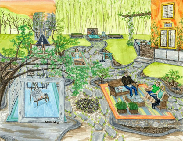 Her Zen Garden by Patricia A Kelley