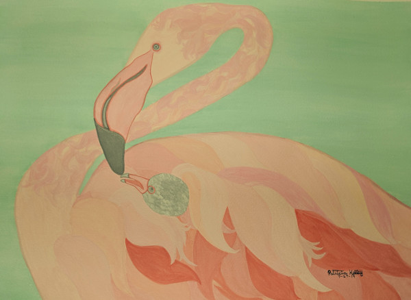 Flamingo Love by Patricia A Kelley