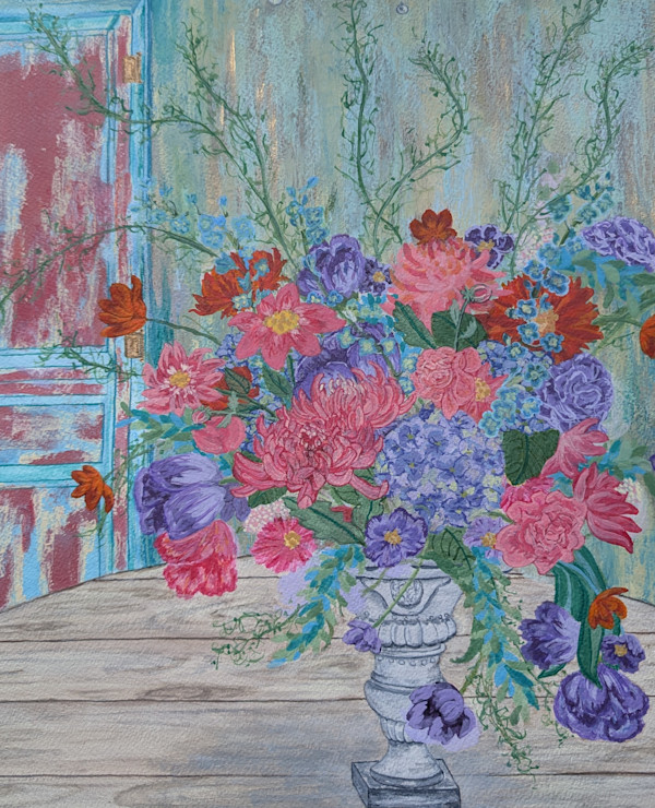 Flowers in an Urn by Patricia A Kelley