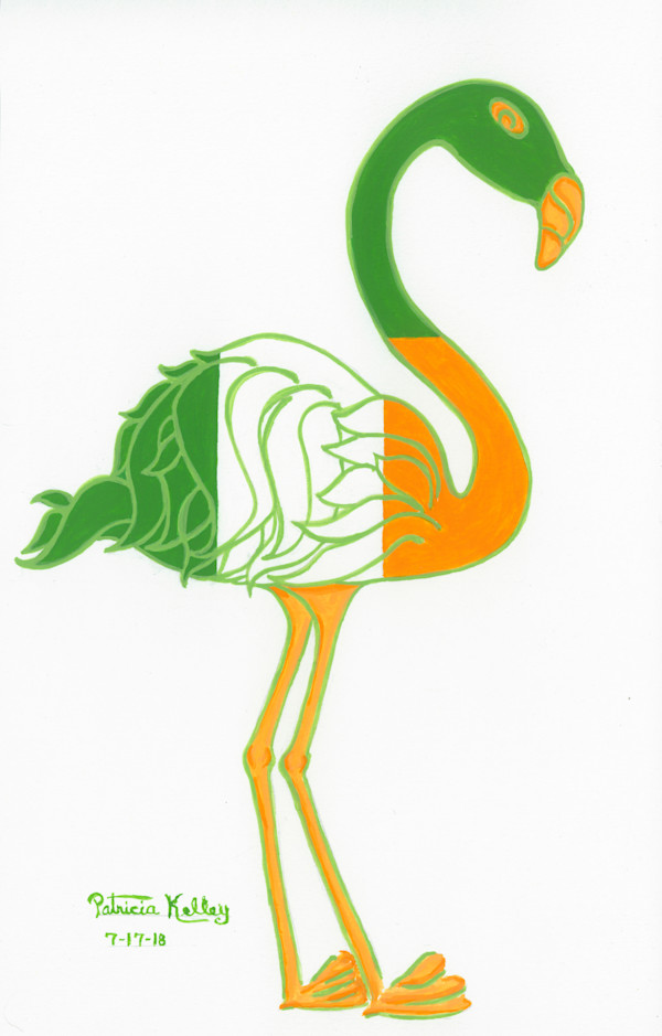Irish Flamingo by Patricia A Kelley