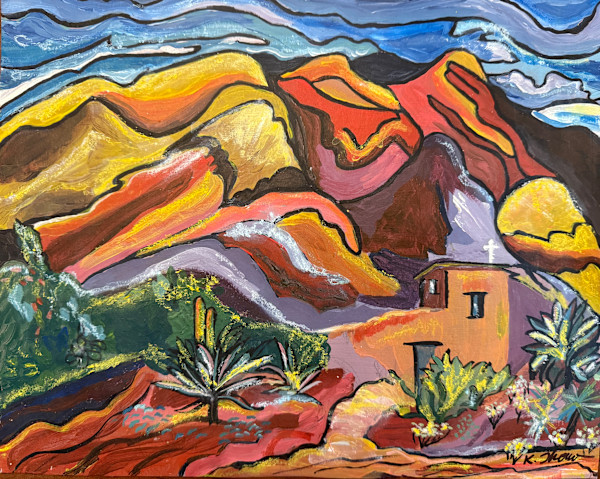 Among The Painted Hills Of Tuscany by Katie Thompson