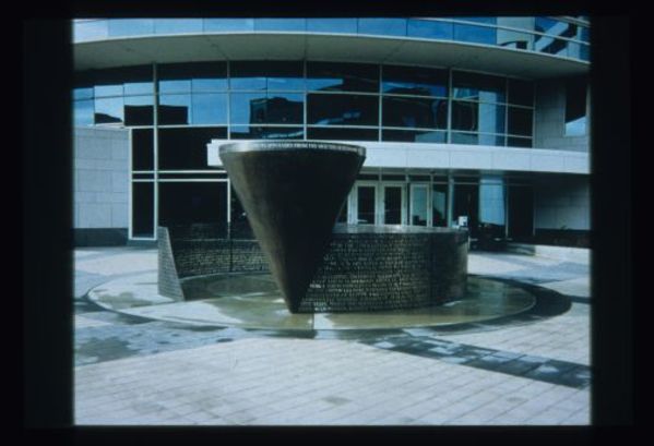 Adam Smith's Spinning Top - Cleveland State University (College of Business) by Jim Sanborn, Image 1.