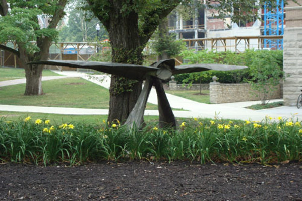 Two Winged Flyers (OSU - Psychology Building) by Magdalena Abakanowicz