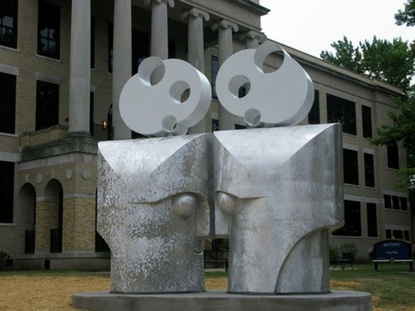 Eye to Eye (KSU Kent Hall) by Barry Gunderson