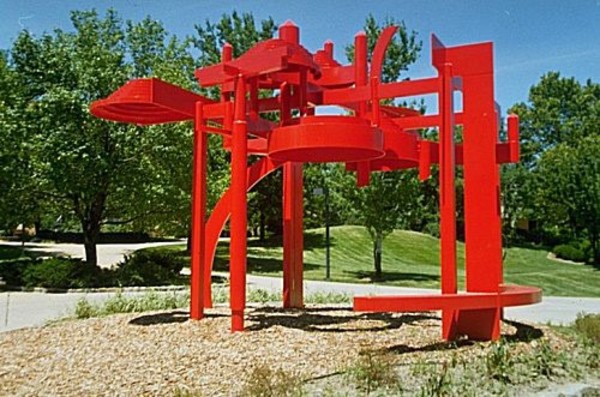 Inner Circles (Youngstown State University - Moser Hall) by David Black
