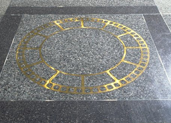 Spheres I: Diagram of a Clock Face & Magic Circle (CWRU - NE OH Biomedical Research Center) by Jim Melchert