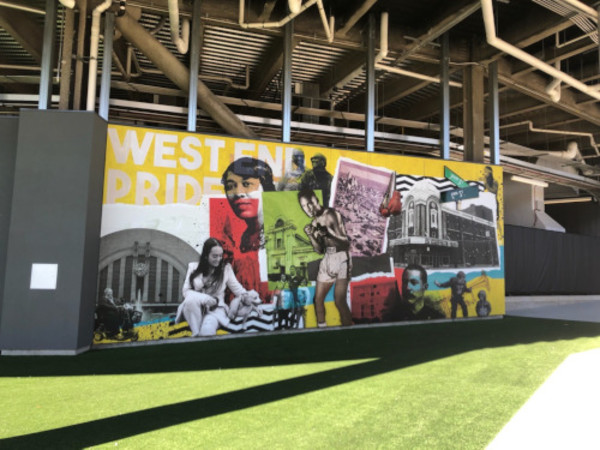 Heineken Mural and West End History (FCC - FC Cincinnati Stadium) by ArtWorks Cincinnati