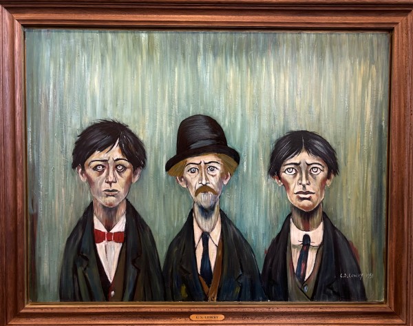 'Father and Two Sons' After L.S. Lowry by David Henty