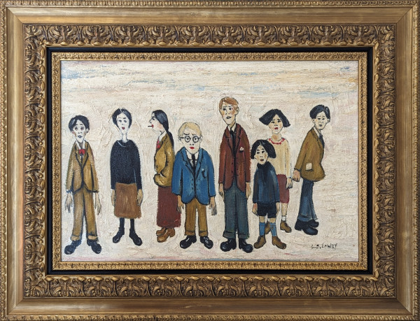 'His Family' After L.S. Lowry by David Henty