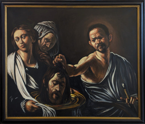 'Salome with the Head of John the Baptist' After Caravaggio by David Henty