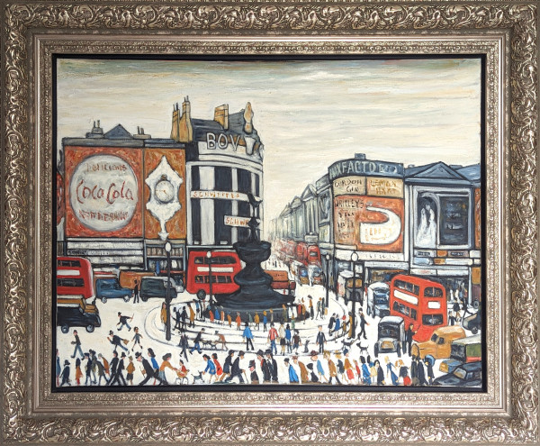 'Piccadilly Circus' After L.S. Lowry by David Henty