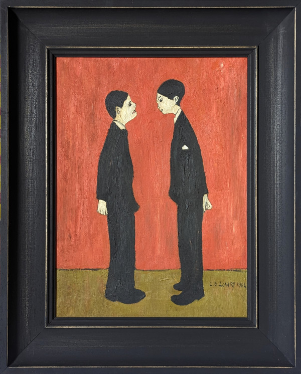'Two Men Talking' After L.S. Lowry by David Henty