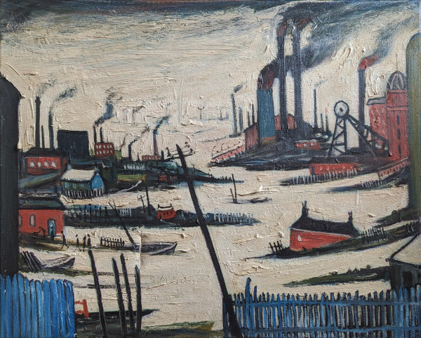 'Industrial Scene' After L.S. Lowry by David Henty
