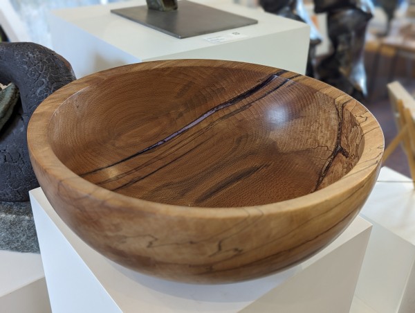 Spalted Beech Bowl With Resin by Vincent Brigode