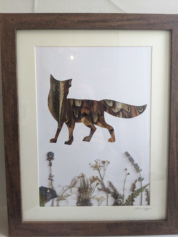 Fox (with dried flowers) by Iona McGregor