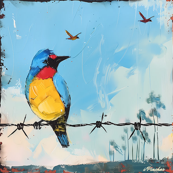 Like a Bird on a wire by Israel Pinchas