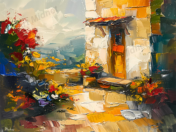 A French Cottage Garden by Israel Pinchas