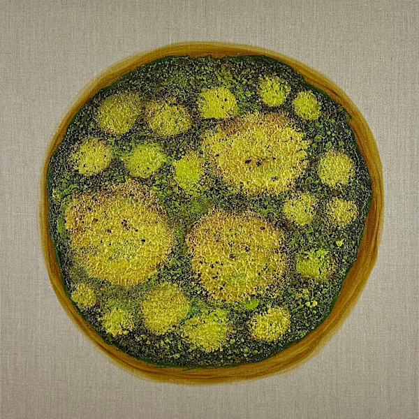 Round Mossy Art no. 2543 by Klara Gunnlaugsdottir