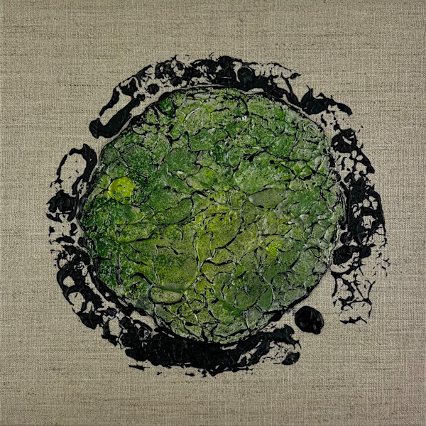 Round Mossy Art no. 2530 by Klara Gunnlaugsdottir