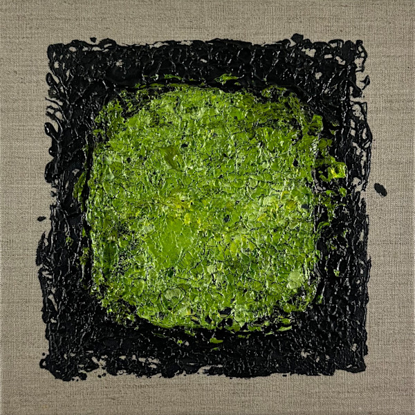 Round Mossy Art no. 2531 by Klara Gunnlaugsdottir